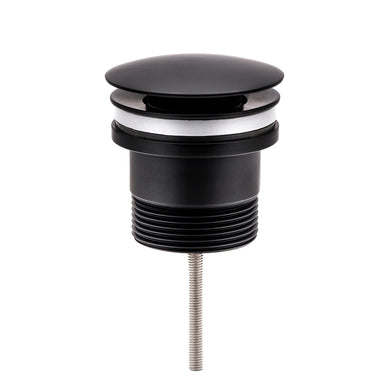 Dome Pop Up Waste, Universal 32mm/40mm, Suits Overflow and Non-Overflow, Matte Black