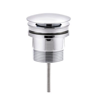 Dome Pop Up Waste, Universal 32mm/40mm, Suits Overflow and Non-Overflow, Polished Chrome