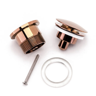 Dome Pop Up Waste, Universal 32mm/40mm, Suits Overflow and Non-Overflow, Polished Rose Gold