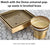 Brass Tile Insert Floor Waste | 90mm Outlet, Brushed Brass (Gold)