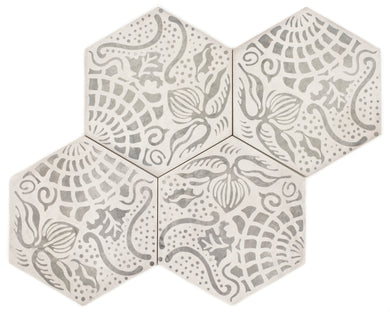 Marca Floral Hex 250 x 216mm Matte