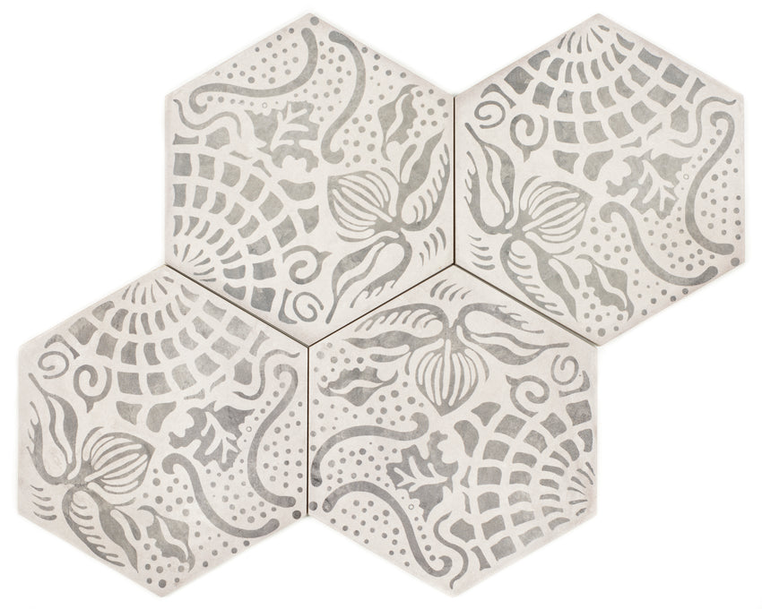 Marca Floral Hex 250 x 216mm Matte