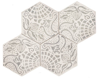 Marca Floral Hex 250 x 216mm Matte