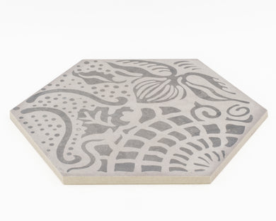 Marca Floral Hex 250 x 216mm Matte