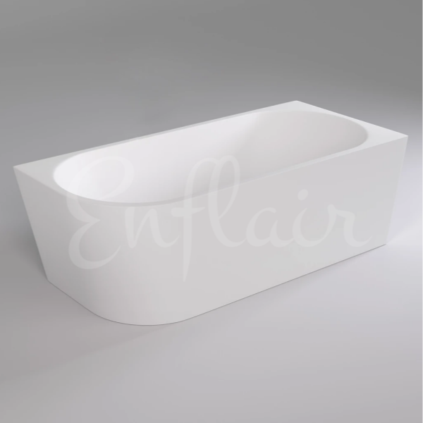 Enflair Avalon Corner Fit Freestanding Bath, 1500mm, 1600mm or 1700mm | Matte White |