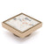 Brass Tile Insert Floor Waste, 75mm Outlet, Brushed Brass (Gold)