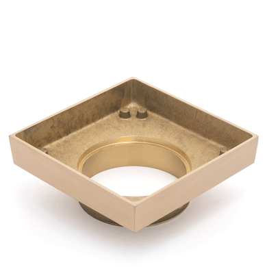 Brass Tile Insert Floor Waste | 75mm Outlet, Polished Chrome