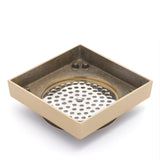 Brass Tile Insert Floor Waste | 90mm Outlet, Brushed Brass (Gold)