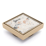 Brass Tile Insert Floor Waste | 90mm Outlet, Brushed Brass (Gold)