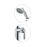 Fienza Eleanor Floorstanding Bath Mixer with Shower Hand Pcs I Chrome I Chrome Flick Mixer Handle