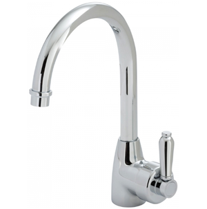 Fienza Eleanor Gooseneck Sink Mixer I Chrome I Chrome Flick Mixer Handle