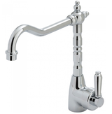 Fienza Eleanor Shepherds Crook Sink Mixer I Chrome I Chrome Flick Mixer Handle