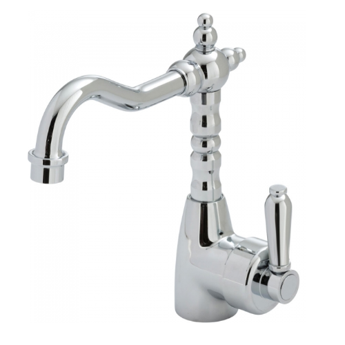 Fienza Eleanor Shepherds Crook Basin Mixer I Chrome I Chrome Flick Mixer Handle