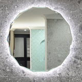 Fine Round Jewel LED Mirror with Jewelled Edge and Demister | 2 Sizes, 750mm and 900mm | *Clearance Stock*