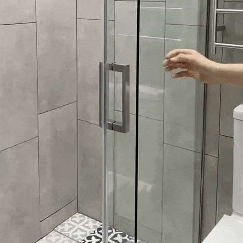 Rio Frameless Shower Screen with Sliding Door | Brushed Nickel |