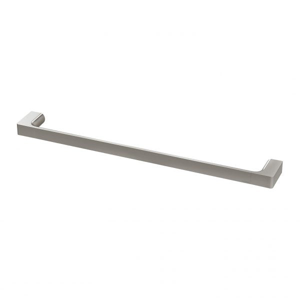 Phoenix Gloss Single Towel Rail 600mm, Brushed Nickel