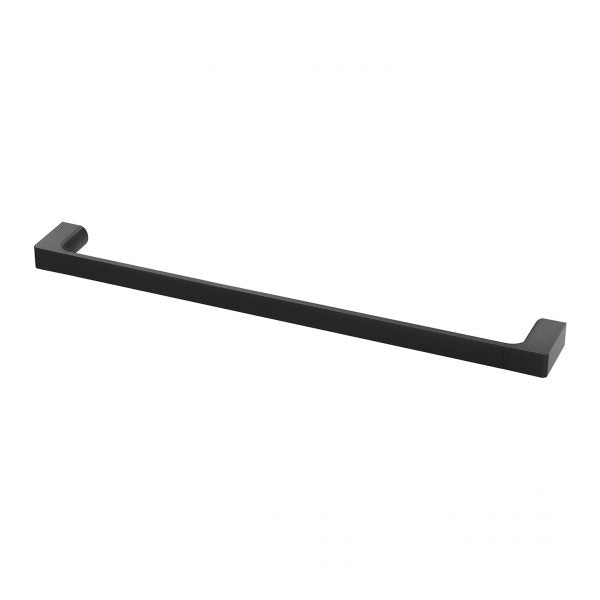 Phoenix Gloss Single Towel Rail 800mm, Matte Black