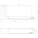 Phoenix Gloss Toilet Roll Holder | Brushed Nickel |