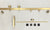 Rio Frameless Shower Screen with Sliding Door | Brushed Brass (Gold) |