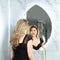 Marquise Jewel 600mm x 900mm Frameless LED Mirror with Bevelled Edge and Demister