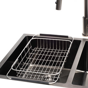 Stainless Steel Wire Basket 330mm x 250mm, Brushed SS Nickel