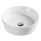Kahm White Round Semi Inset 360mm Basin | Gloss |