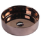 Kahm Round 355mm Above-Counter Basin, Gloss Rose Gold