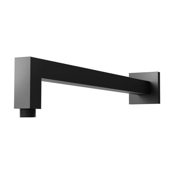 Phoenix Lexi Shower Arm 400mm Square, Matte Black