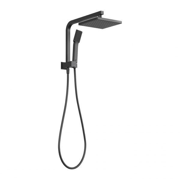 Phoenix Lexi Compact Twin Shower, Matte Black
