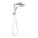 Phoenix Lexi Compact Twin Shower | Brushed Nickel |