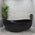 Wave Oval 1800mm Wide Freestanding Bath, Matte Black