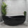 Wave Oval 1800mm Wide Freestanding Bath, Matte Black