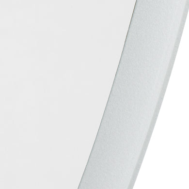 Pill Oval 450mm x 900mm Frontlit and Backlit LED Frameless Mirror with Frosted Glass Border and Demister