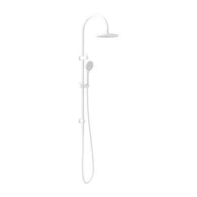 Nero Mecca Twin Shower with Air Shower | Matte White |