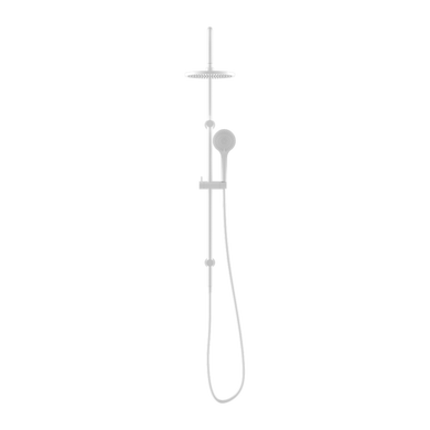 Nero Mecca Twin Shower with Air Shower | Matte White |