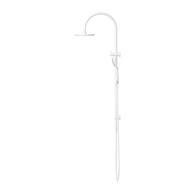 Nero Mecca Twin Shower with Air Shower | Matte White |