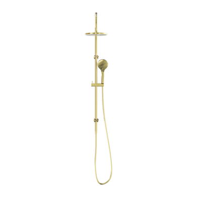 Nero Mecca Twin Shower with Air Shower | Brushed Gold |