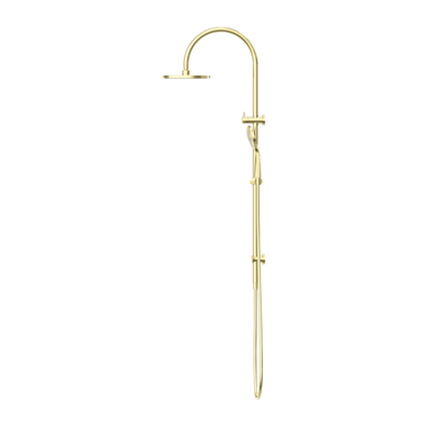 Nero Mecca Twin Shower with Air Shower | Brushed Gold |