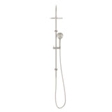 Nero Mecca Twin Shower with Air Shower | Brushed Nickel |