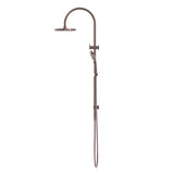 Nero Mecca Twin Shower with Opal Shower | Brushed Bronze |