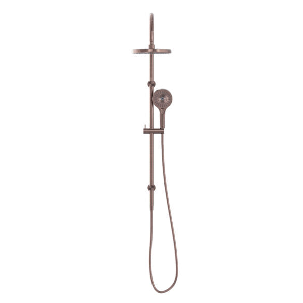 Nero Mecca Twin Shower with Opal Shower | Brushed Bronze |