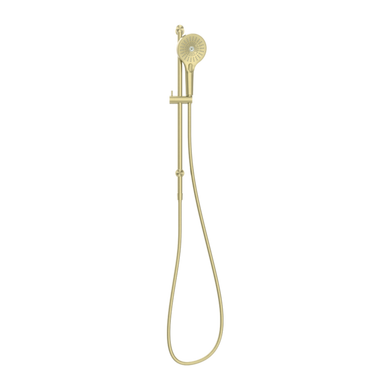Nero Opal Rail Shower | Brushed Gold |