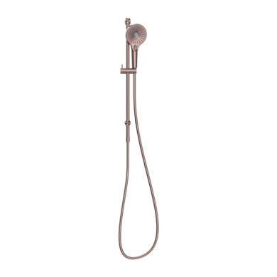 Nero Opal Rail Shower | Brushed Bronze |
