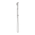 Nero Opal Rail Shower | Brushed Nickel |