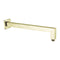 Nero Square Shower Arm | Brushed Gold |