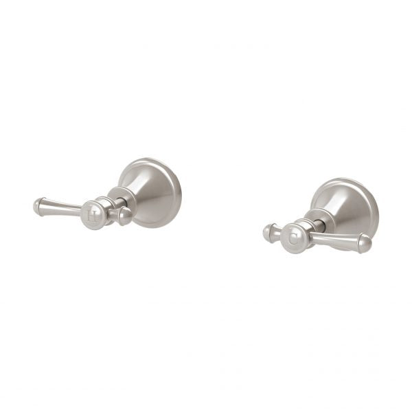 Phoenix Nostalgia Lever Wall Top Assemblies, Brushed Nickel