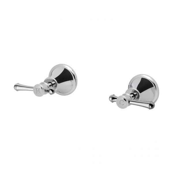 Phoenix Nostalgia Lever Wall Top Assemblies, Chrome