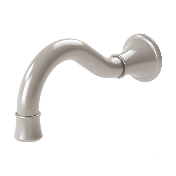 Phoenix Nostalgia Lever Bath Outlet Shepherds Crook 180mm, Brushed Nickel
