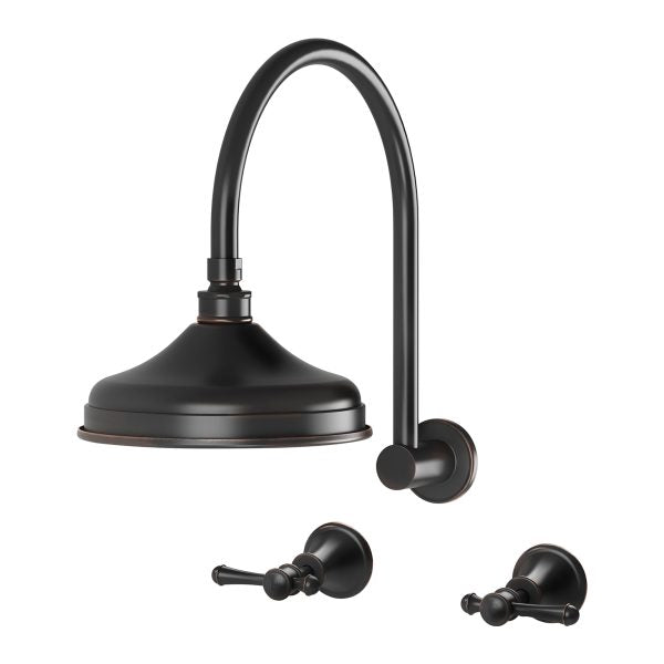 Phoenix Nostalgia Lever Shower Set, Antique Black