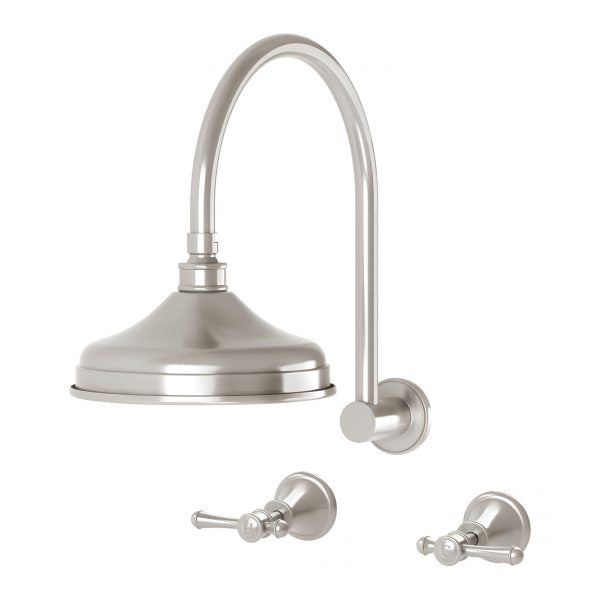 Phoenix Nostalgia Lever Shower Set | Brushed Nickel |